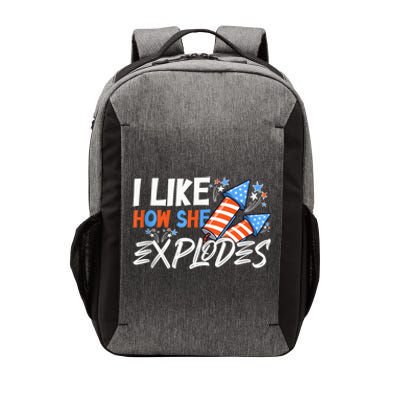 I Like How She Explodes, I Like How He Bangs, 4th of July Vector Backpack