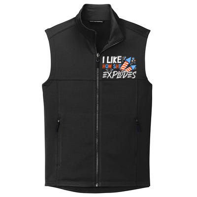 I Like How She Explodes, I Like How He Bangs, 4th of July Collective Smooth Fleece Vest