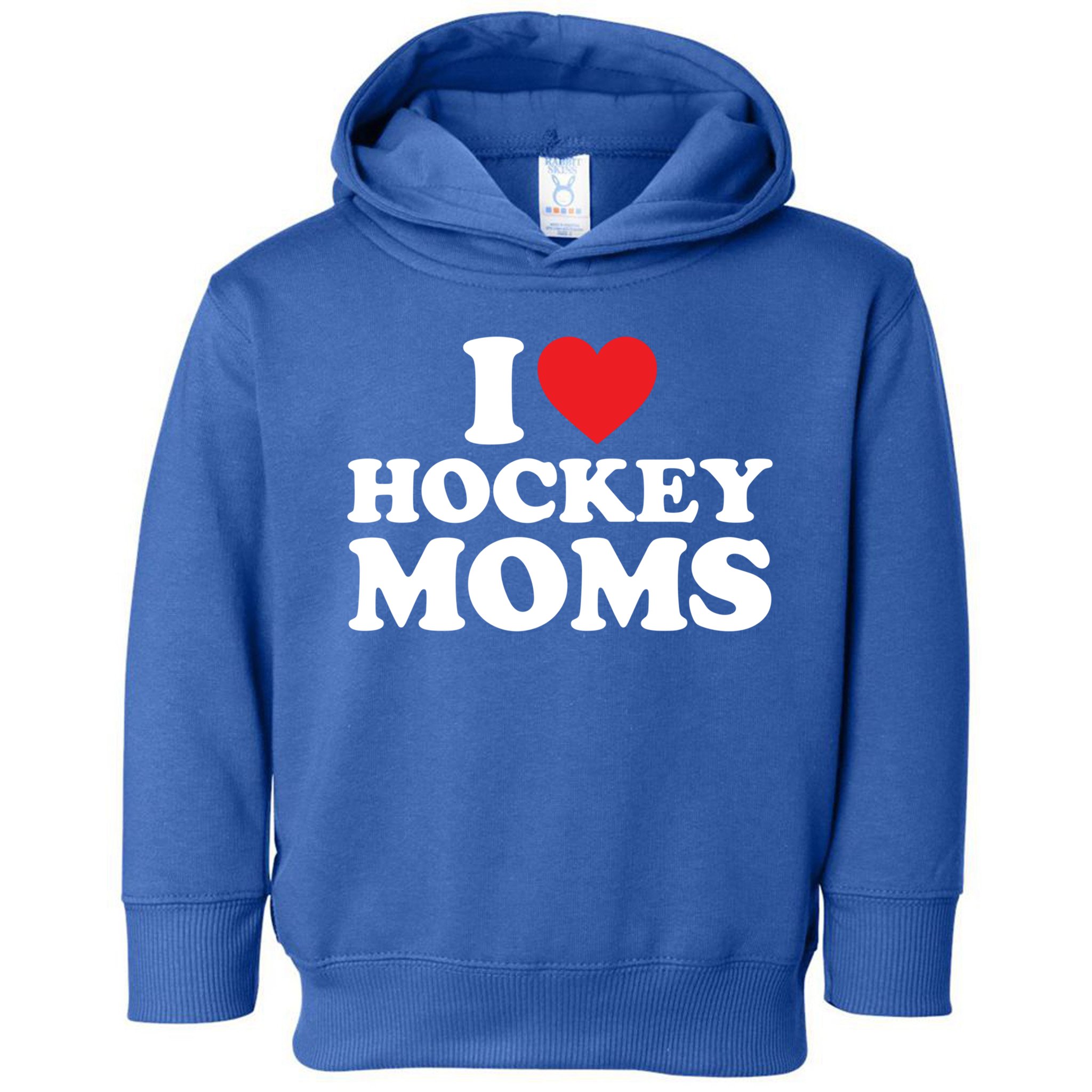 I Love Hockey Moms Meaningful Gift I Heart Hockey Moms Cute Gift Toddler Hoodie
