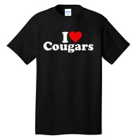 I Love Heart Cougars Sexy Older Women Tall T-Shirt