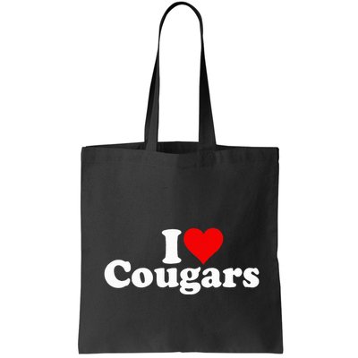 I Love Heart Cougars Sexy Older Women Bag