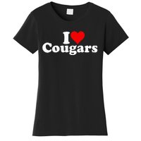 I Love Heart Cougars Sexy Older Women Women's T-Shirt