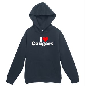 I Love Heart Cougars Sexy Older Women Urban Pullover Hoodie