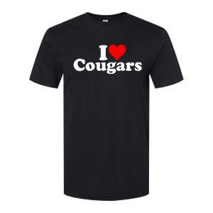 I Love Heart Cougars Sexy Older Women Softstyle CVC T-Shirt