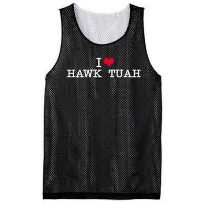 I Love Hawk Tuah Mesh Reversible Basketball Jersey Tank