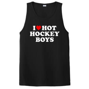 I Love Hot Hockey Gift PosiCharge Competitor Tank