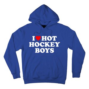 I Love Hot Hockey Gift Hoodie