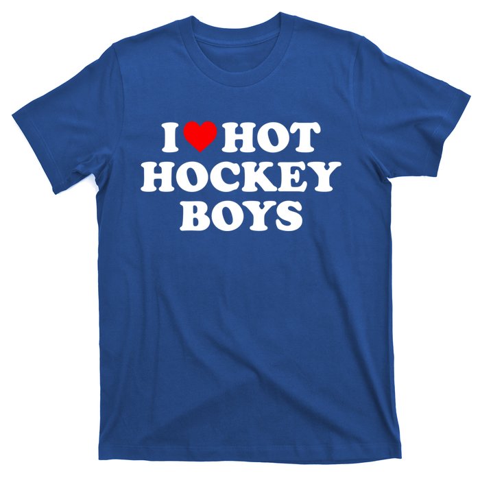 I Love Hot Hockey Gift T-Shirt