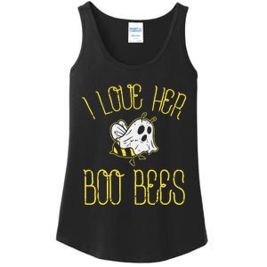 I Love Her Boo Bees Couples Halloween Ladies Essential Tank