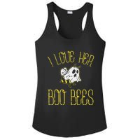 I Love Her Boo Bees Couples Halloween Ladies PosiCharge Competitor Racerback Tank