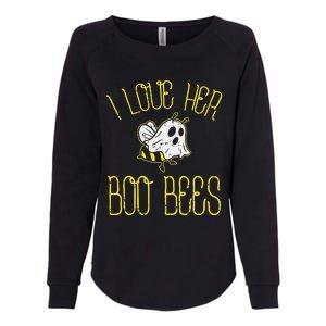 I Love Her Boo Bees Couples Halloween Womens California Wash Sweatshirt