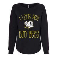 I Love Her Boo Bees Couples Halloween Womens California Wash Sweatshirt