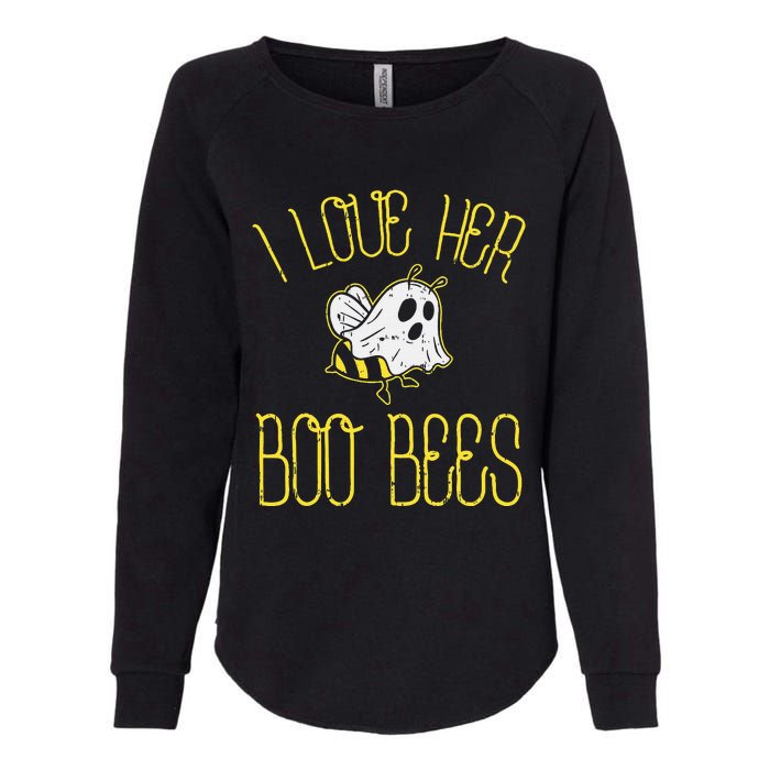 I Love Her Boo Bees Couples Halloween Womens California Wash Sweatshirt