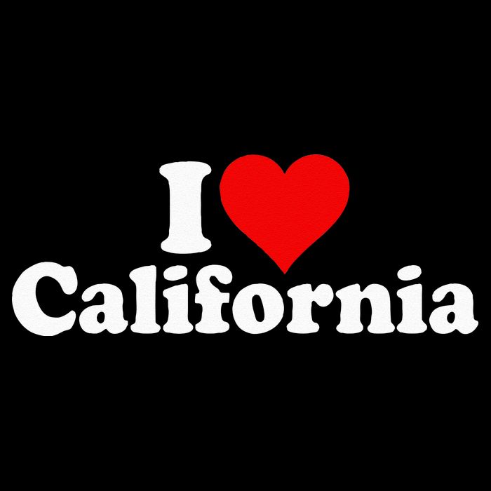 I LOVE HEART CALIFORNIA CALI STAT Cooling Performance Crew T-Shirt