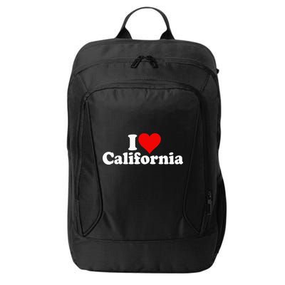 I LOVE HEART CALIFORNIA CALI STAT City Backpack
