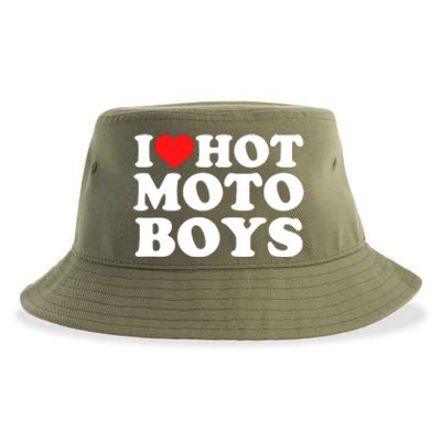 I Love Hot Moto Sustainable Bucket Hat