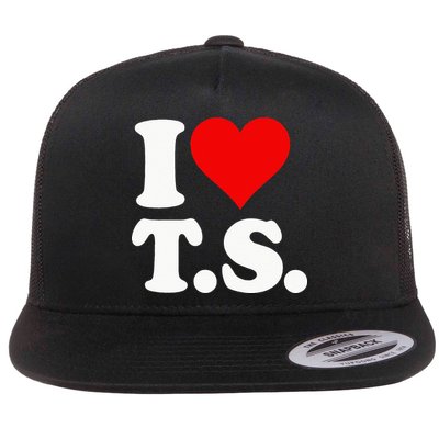 I LOVE HEART TS T S Flatbill Hat