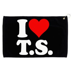 I LOVE HEART TS T S Grommeted Golf Towel