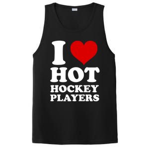 I Love Hot Hockey Players I Heart Hot Hockey Players Gift PosiCharge Competitor Tank