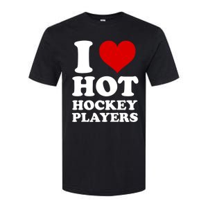 I Love Hot Hockey Players I Heart Hot Hockey Players Gift Softstyle CVC T-Shirt