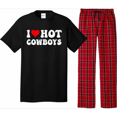 I Love Hot Cowboys Pajama Set