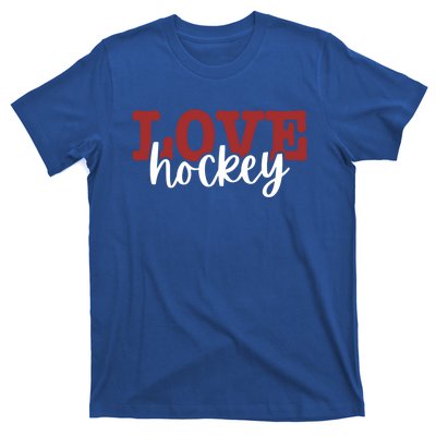 I Love Hockey Gift T-Shirt