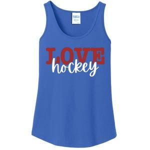 I Love Hockey Gift Ladies Essential Tank