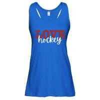 I Love Hockey Gift Ladies Essential Flowy Tank