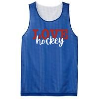 I Love Hockey Gift Mesh Reversible Basketball Jersey Tank