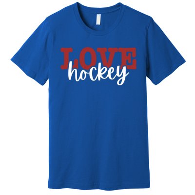 I Love Hockey Gift Premium T-Shirt