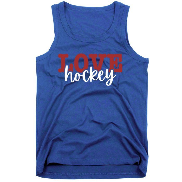 I Love Hockey Gift Tank Top