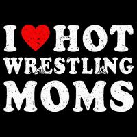 I Love Hot Wrestling Moms Cute Red Heart Love Moms Wrestler Womens Tank Top