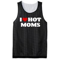 I Love Hot Moms Red Heart Hot Mother Tee Mesh Reversible Basketball Jersey Tank