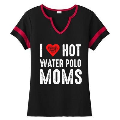 I Love Hot Water Polo Moms Cute Gift Ladies Halftime Notch Neck Tee