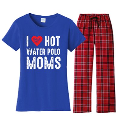 I Love Hot Water Polo Moms Cute Gift Women's Flannel Pajama Set