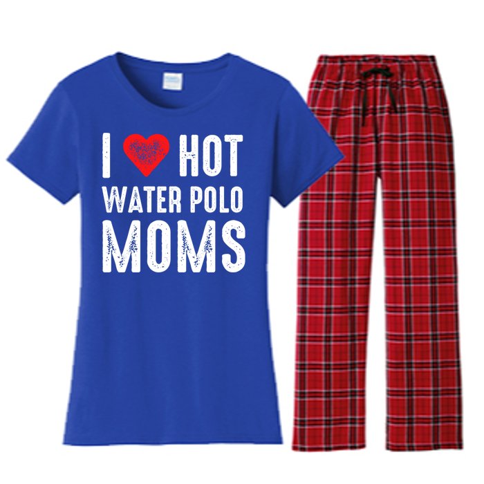 I Love Hot Water Polo Moms Cute Gift Women's Flannel Pajama Set