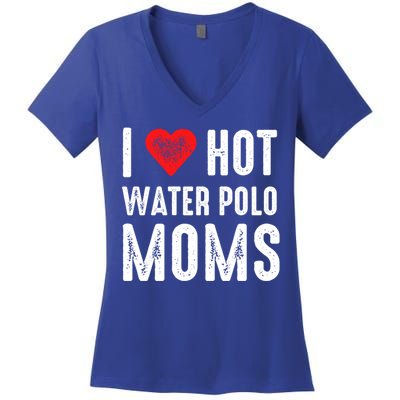 I Love Hot Water Polo Moms Cute Gift Women's V-Neck T-Shirt