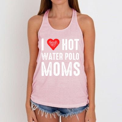 I Love Hot Water Polo Moms Cute Gift Women's Knotted Racerback Tank