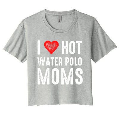 I Love Hot Water Polo Moms Cute Gift Women's Crop Top Tee