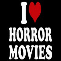 I Love Horror Movies Womens T-Shirt