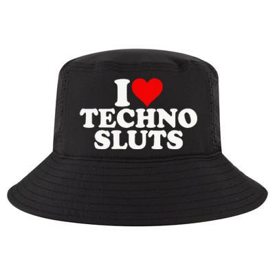 I Love Heart Techno Sluts Edm Music Cool Comfort Performance Bucket Hat