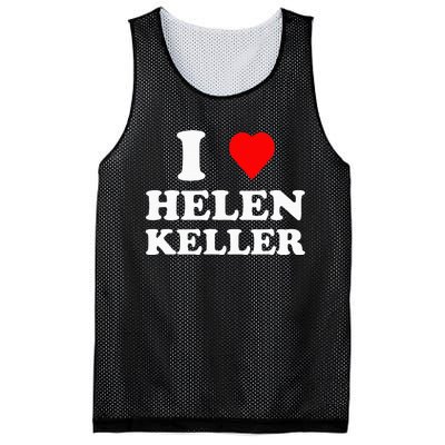 I Love Helen Keller Mesh Reversible Basketball Jersey Tank