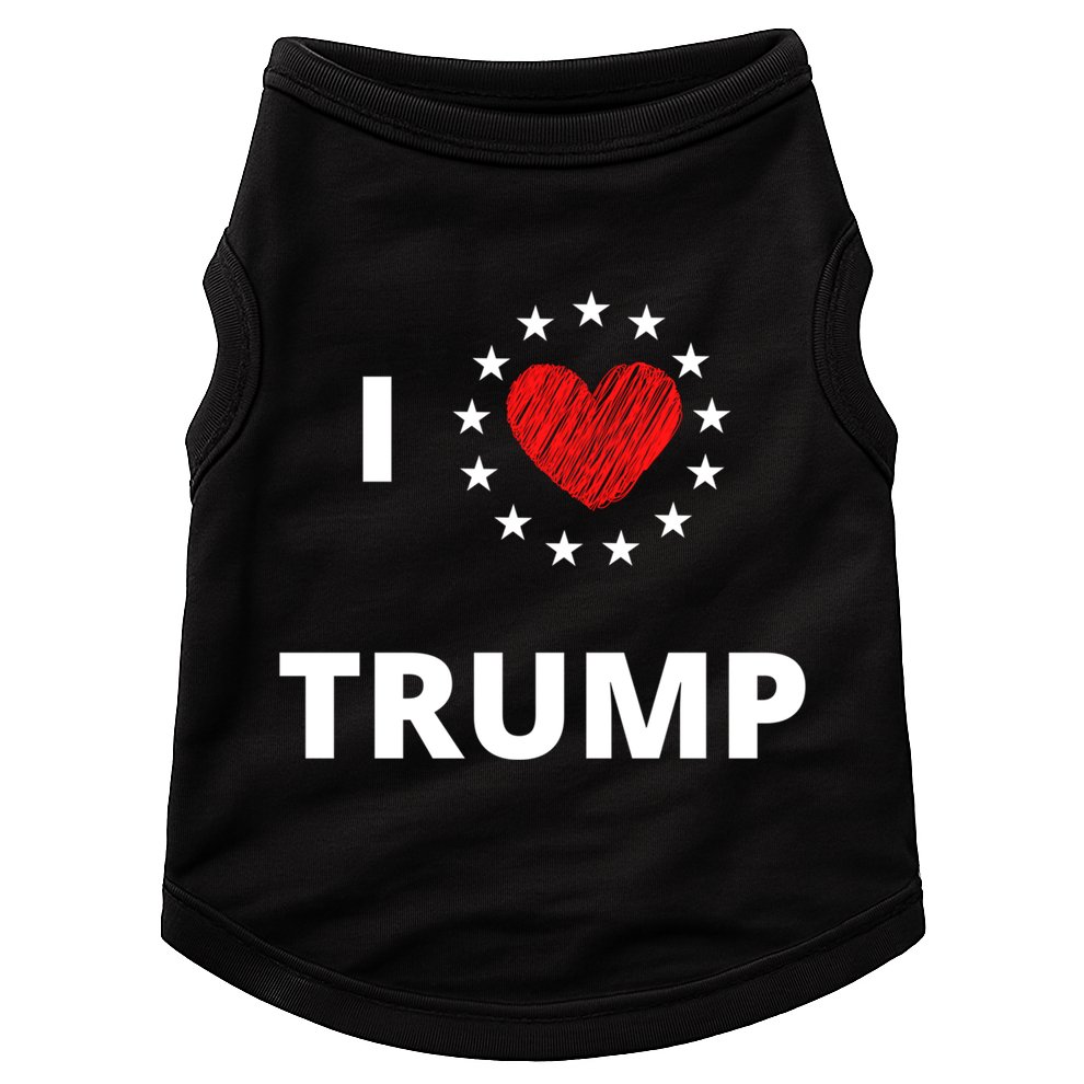I Love Heart Trump Never Give Up Fighting For You Our Nation Gift Doggie Tank