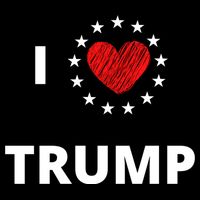 I Love Heart Trump Never Give Up Fighting For You Our Nation Gift Cooling Performance Crew T-Shirt