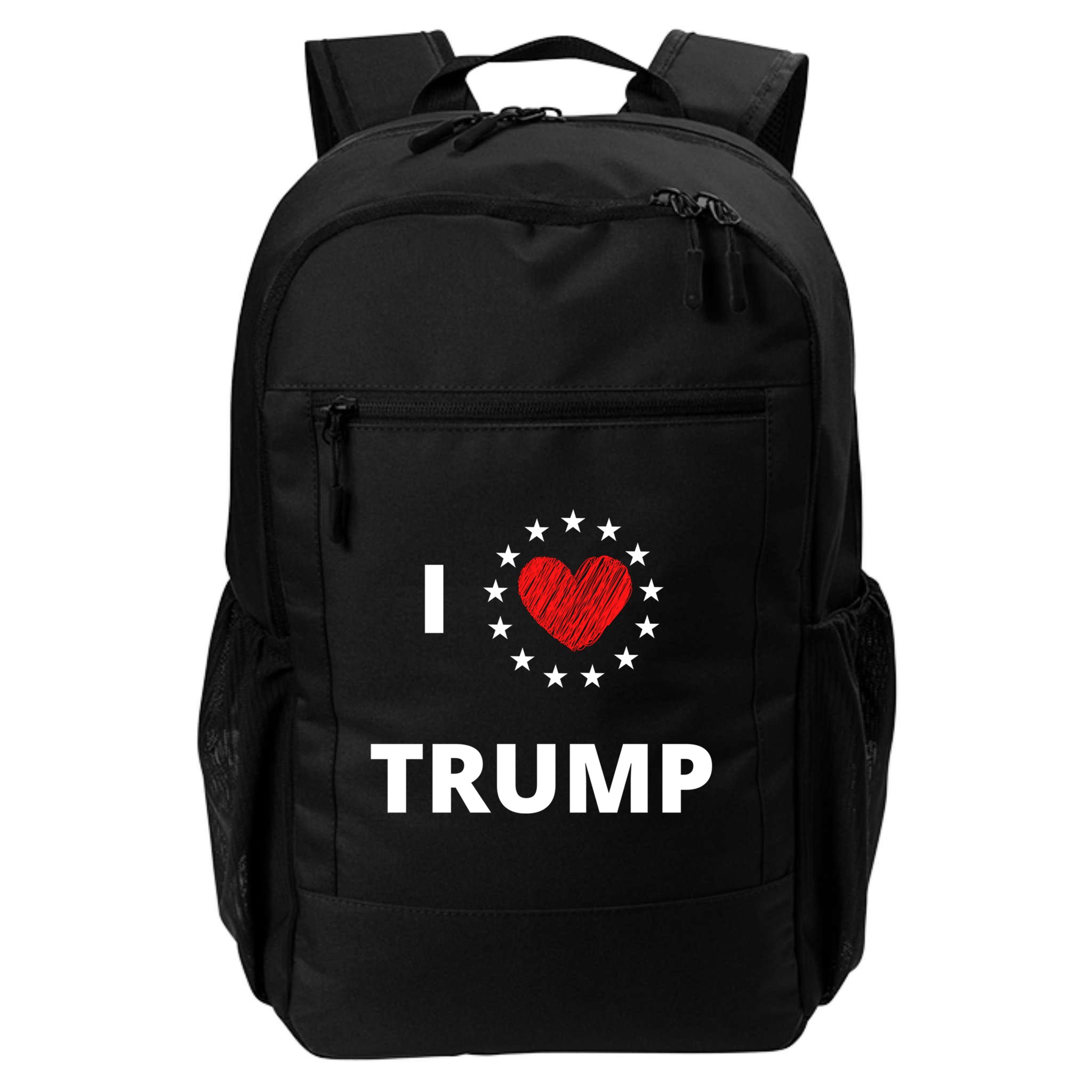 I Love Heart Trump Never Give Up Fighting For You Our Nation Gift Backpack