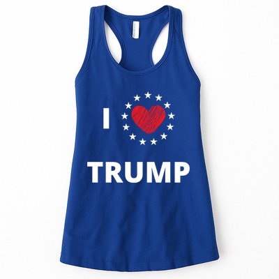 I Love Heart Trump Never Give Up Fighting For You Our Nation Gift Womens Tank Top