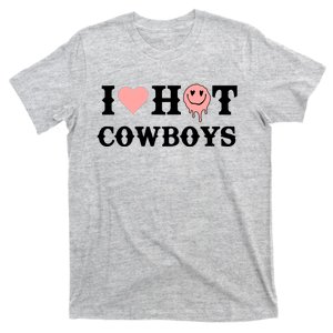 I Love Hot Cowboys Smile Happy Face T-Shirt