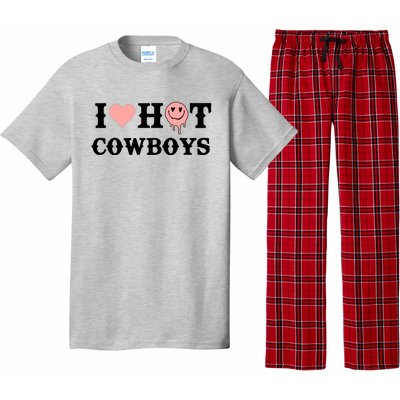 I Love Hot Cowboys Smile Happy Face Pajama Set