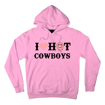 I Love Hot Cowboys Smile Happy Face Hoodie