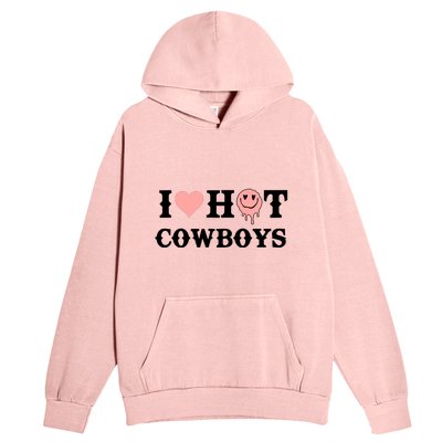 I Love Hot Cowboys Smile Happy Face Urban Pullover Hoodie